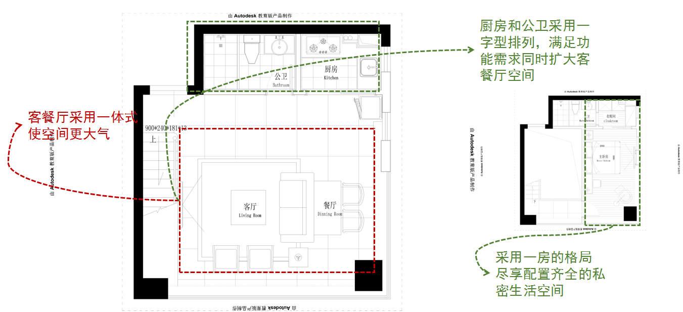 【不凡設(shè)計(jì)】聯(lián)發(fā)君領(lǐng)綬溪全戶型案例解析（9#56㎡戶型）